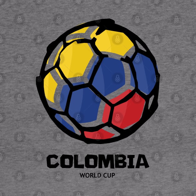 Colombia Football Country Flag by KewaleeTee